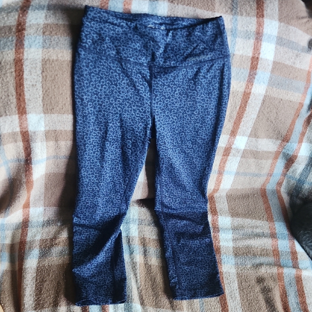 Eddie Bauer Navy Patterned Leggings
